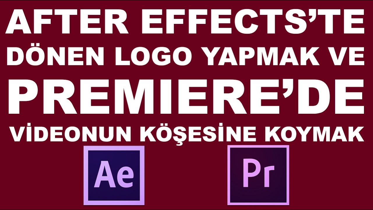 Dönen Logo Yapıp Videonun Köşesine Koymak | After Effects Dersleri