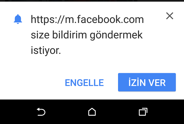 facebook bildirim kapatma chrome 1