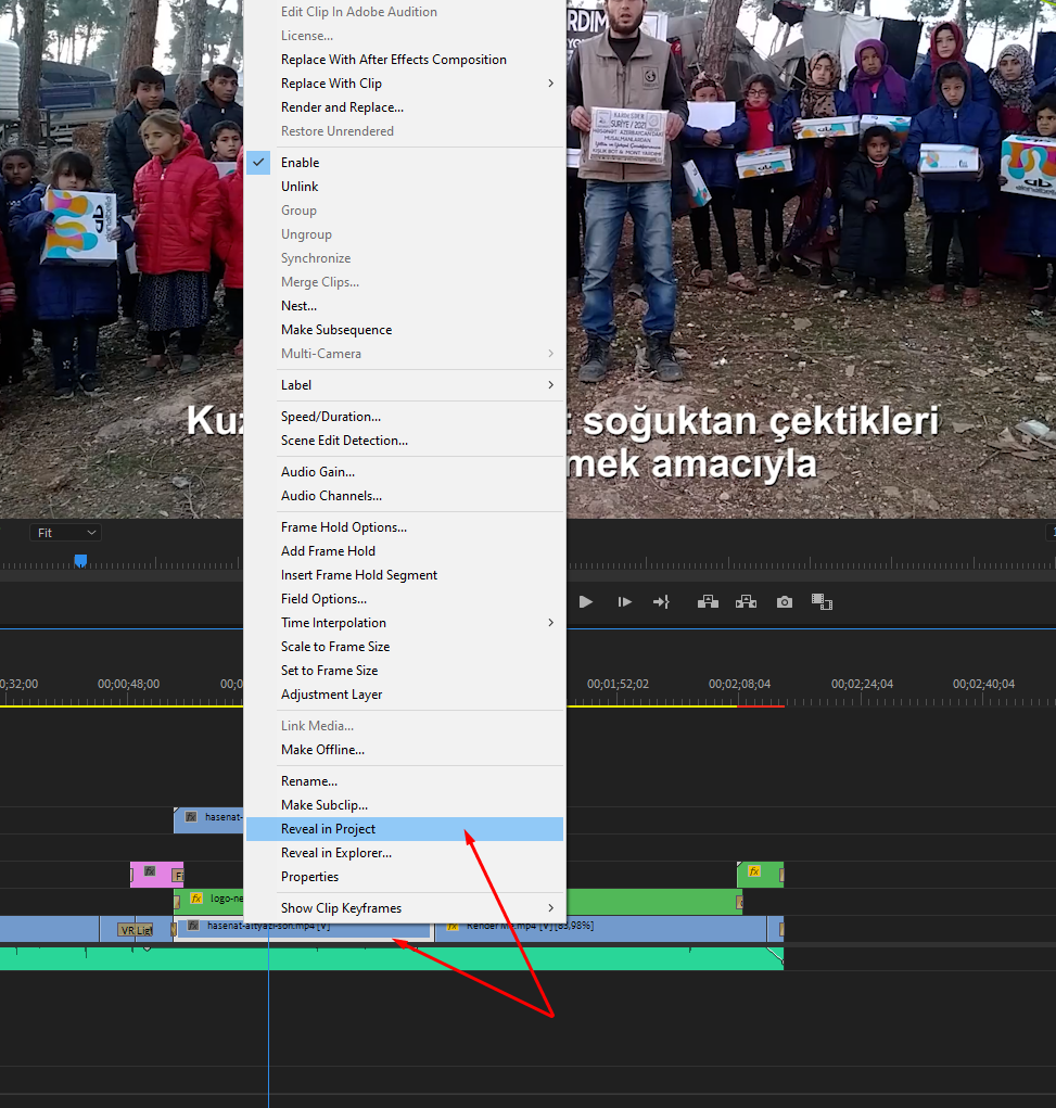 adobe premiere de timeline da video degistirmek 01