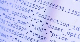 31236917 Close up of HTML codes on LED screen Stock Photo