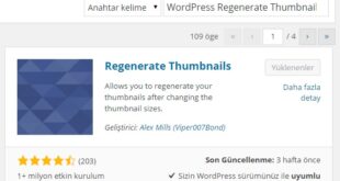 regenerate thumbnails search