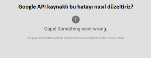 Bu sayfa Google Haritalar