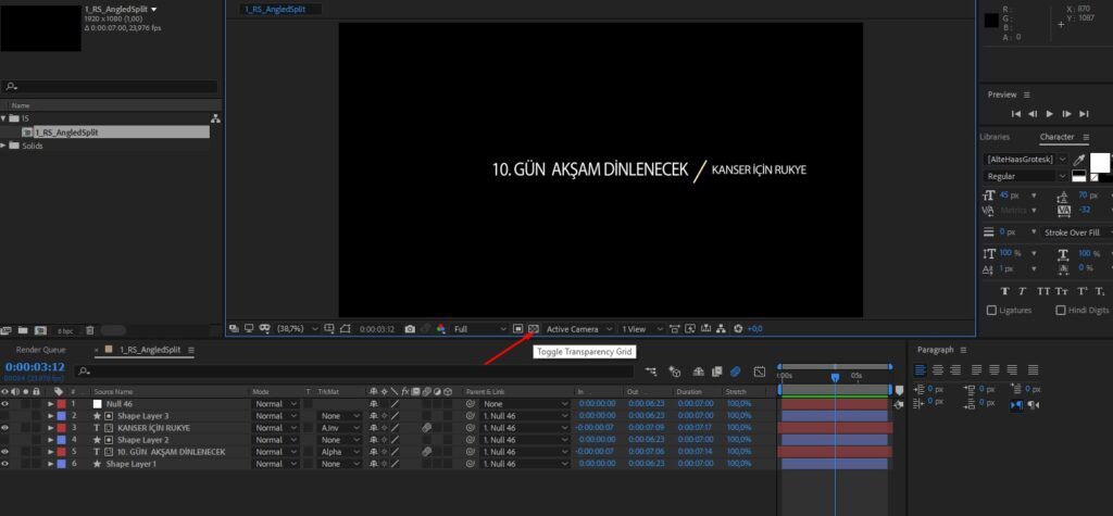 after effect transparant backround resimli anlatim 4
