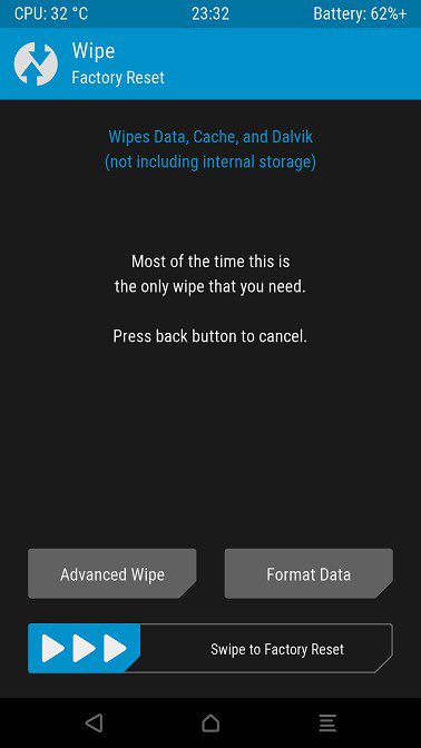twrp temizle wipe secenekleri rehberi 3
