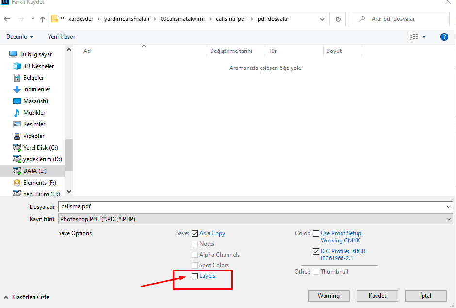 photoshopda pdf boyutunu kuculterek kaydetmek 3