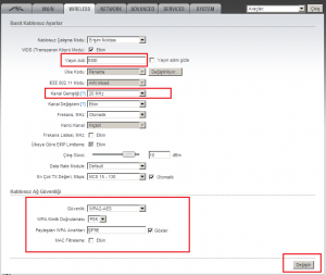 20MHZ AP MODE