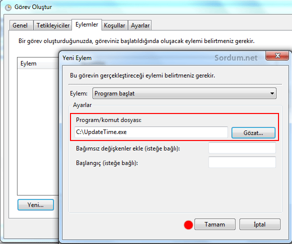 Program komut dosyası