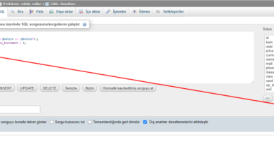 phpmyadmin msql id sifirlama tekrar dizme 01