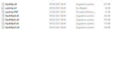 bilgisayarin telefonu gormemesi cozumu mtp device bu inf dosyasinda bir hizmet bolumu gecersiz hatasi 01
