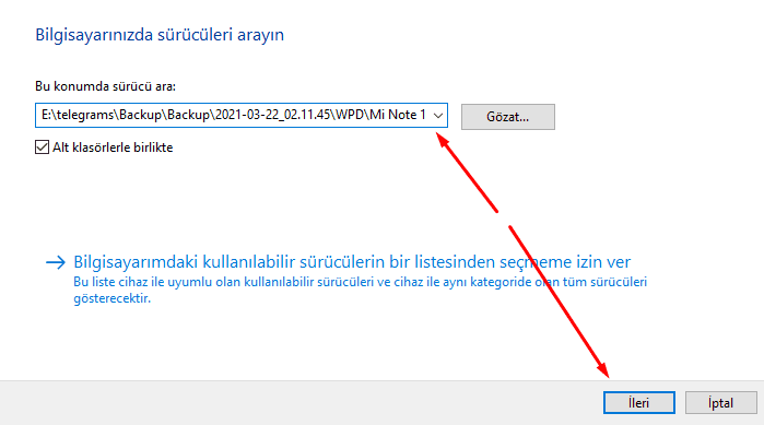bilgisayarin telefonu gormemesi cozumu mtp device bu inf dosyasinda bir hizmet bolumu gecersiz hatasi