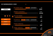 aorus geforce rtx x2122 2080 8g kart ayarlari mining ve gaming modlar 01