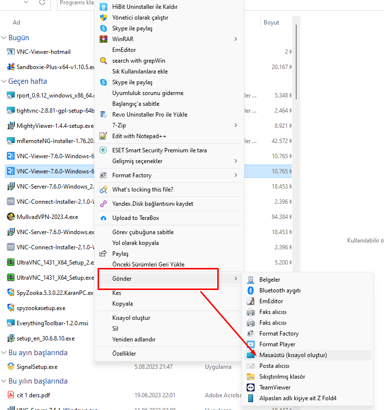 windowsta bir programi farkli kullanici olarak acma farkli kullanici olarak calistir kisayol 3