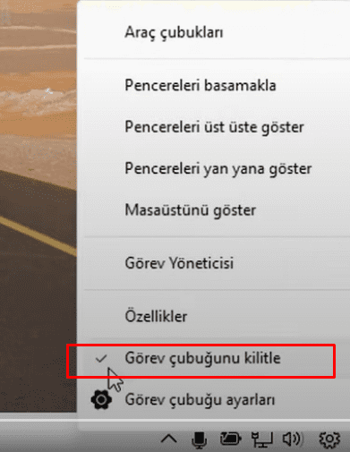 win11 gorev cubugu yana sabitleme