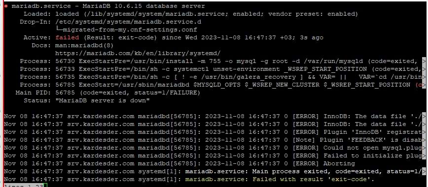 mariadb surum yukseltme hatalari 02