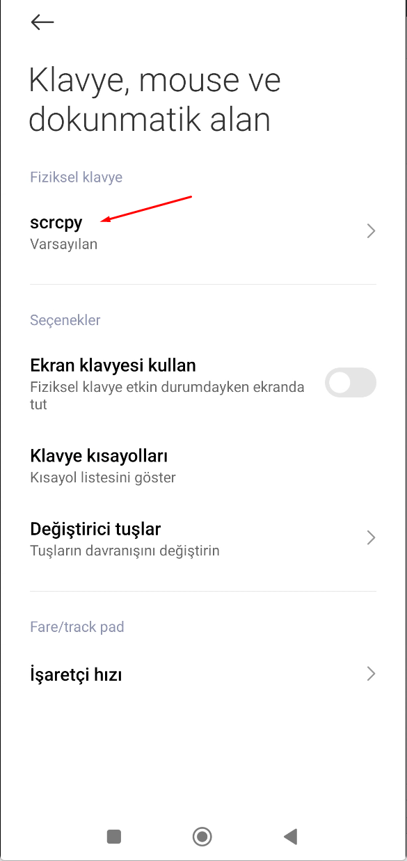 xiaomi ekran paylasimi telefona uygulama yuklemeden pc ile paylasim scrcpy 3