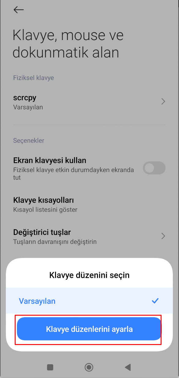 xiaomi ekran paylasimi telefona uygulama yuklemeden pc ile paylasim scrcpy 4